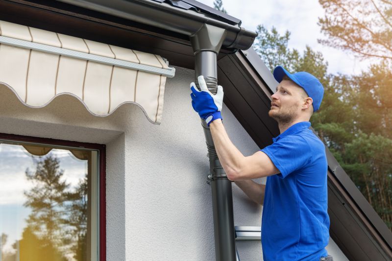 Plastic Downspout Installation detail