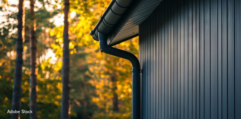 Vinyl Gutters Installation detail
