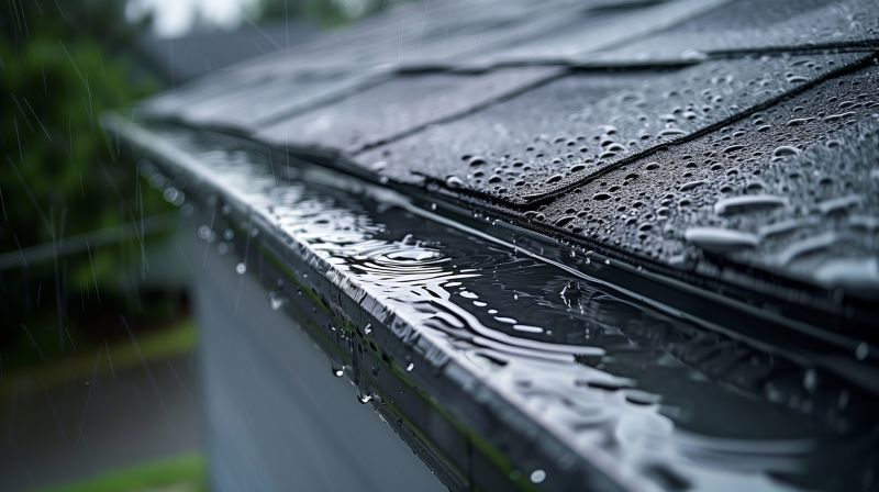 Warehouse Gutter Installation detail