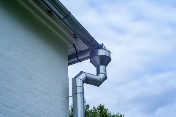 Metal Downspout Replacement in Hiawassee